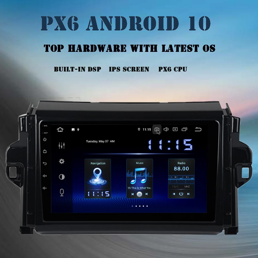 Android 10 0 автомобильное радио для Toyota Fortuner 2015 2016 2017 2018 мультимедийный плеер 9 &quotHD