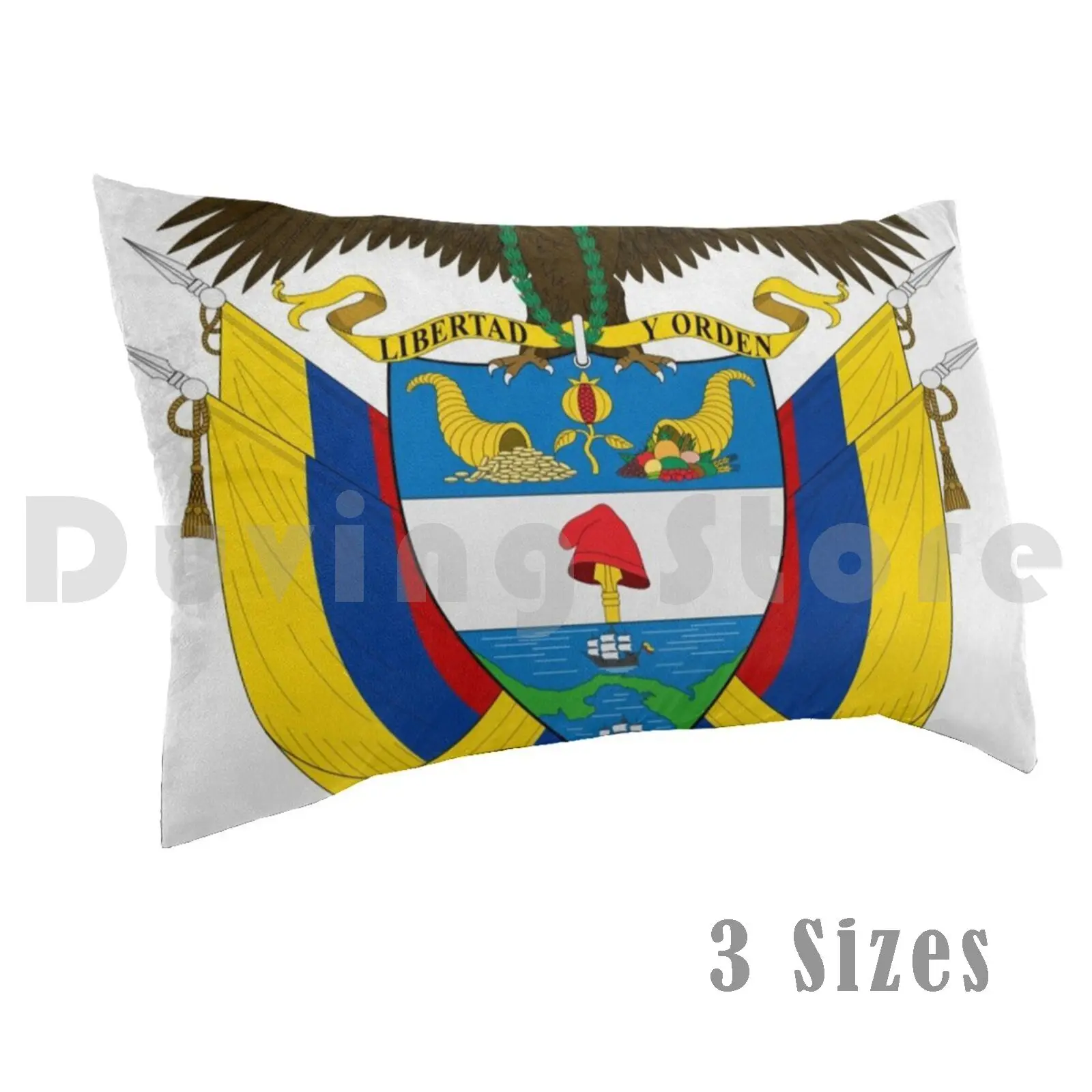 

Чехол-наволочка с принтом Колумбии, 50x75 Алин, флаги для душа, флаги стран мира, Европы, Азии, Африки