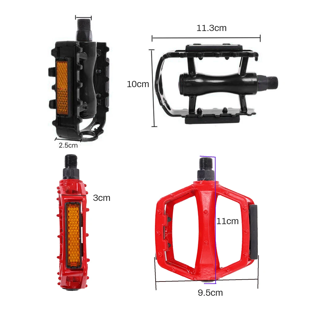 MTB BMX Mountain Bicycle Bike Aluminum Alloy Pedal Cycling Pedals Footrest Foot Shiny Luminous Gleamy | Спорт и развлечения