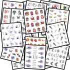 Модная Цветочная серия сделай сам лак для ногтей серебристый прозрачный фиолетовый долговечный лак для ногтей милый инструмент для украшения ногтей для девушек