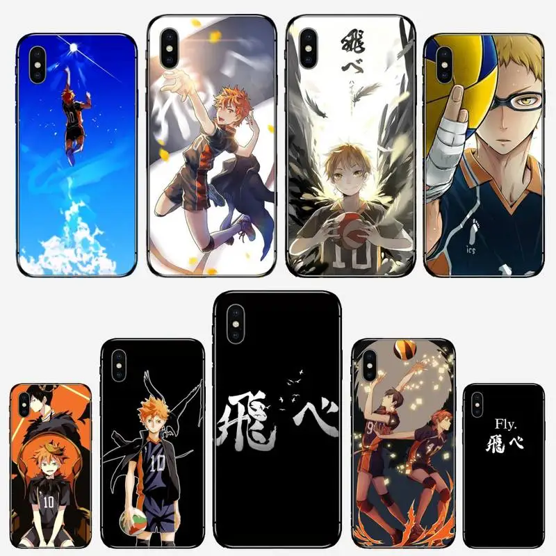 

Hot Anime Volleyball Haikyuu Phone Case for iPhone 11 12 mini pro XS MAX 8 7 6 6S Plus X 5S SE 2020 XR