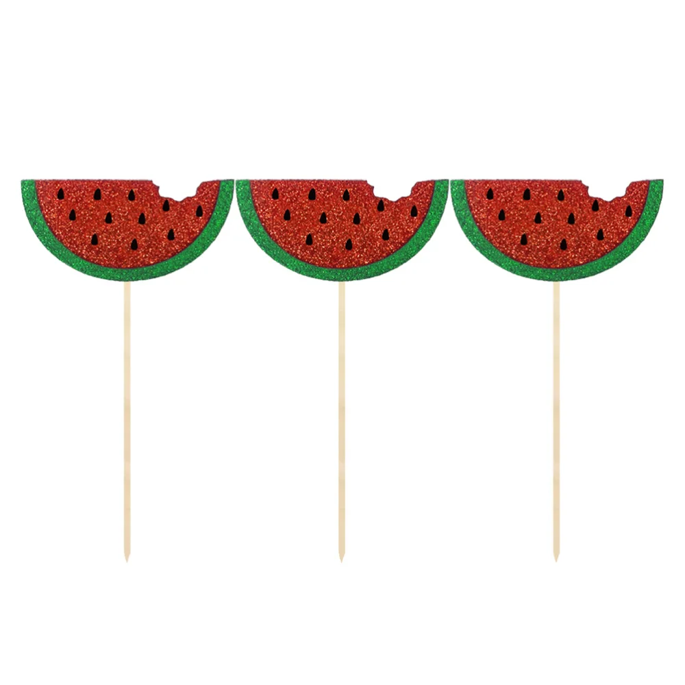 12 шт в 1 мешок Фрукты Арбуз вставка тег торт топперы капкейки вечерние украшения