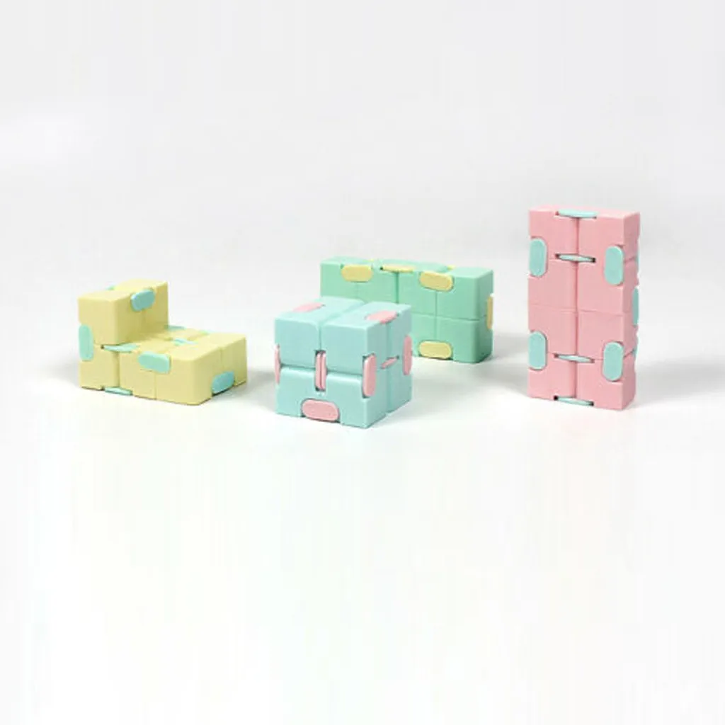 

Children's Fingertips Decompress Portable Lightweight Magic Square Montessori Educational Toys Antistress infinity cube For Kids