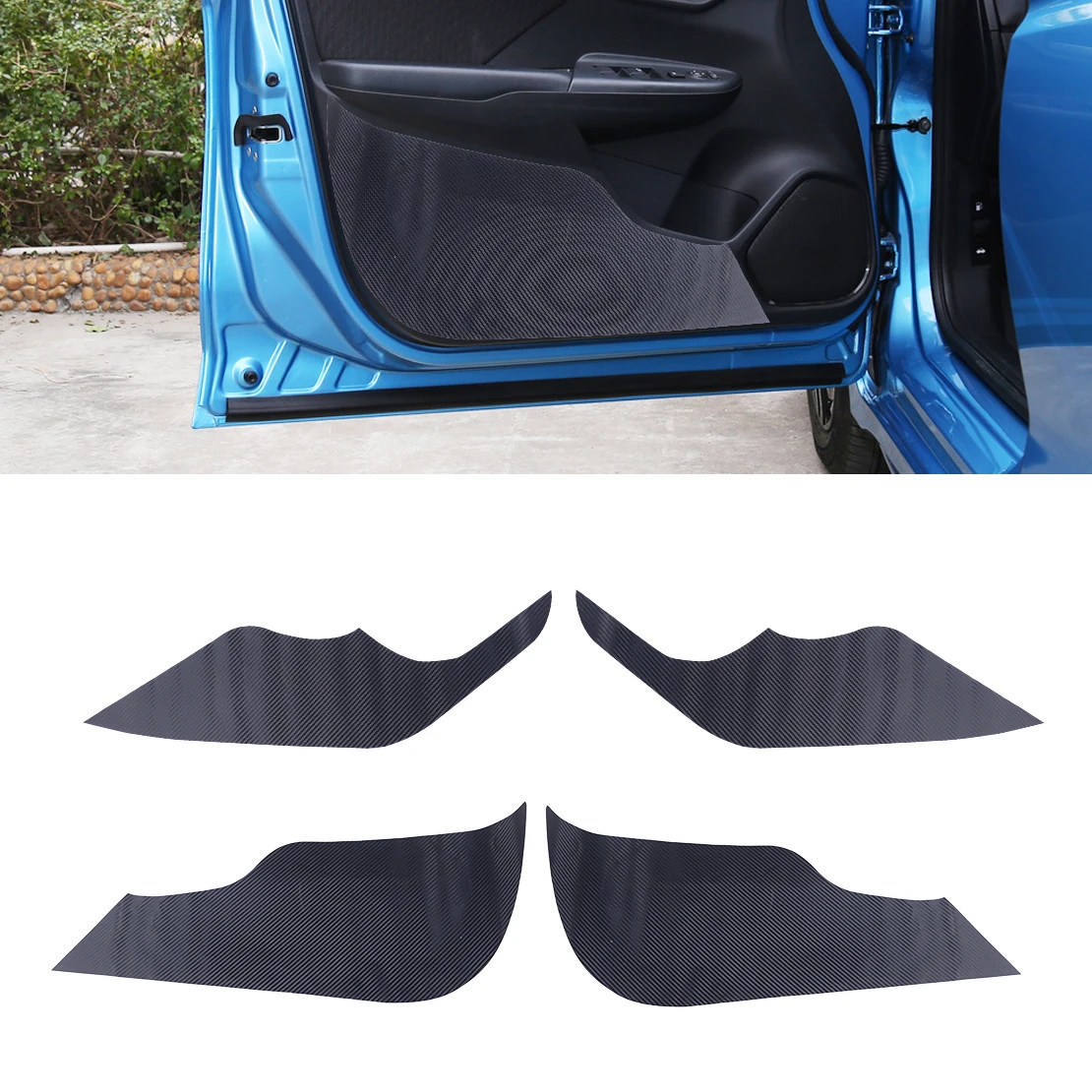 Новинка стильная Противоударная пленка из углеродного волокна для двери