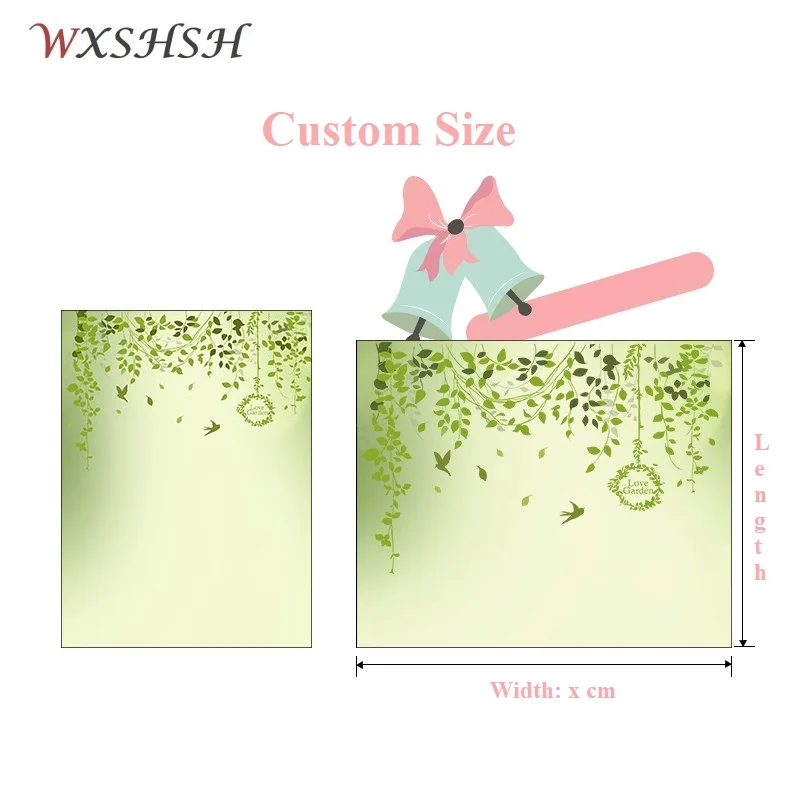 Статическая клеящаяся оконная наклейка индивидуального размера пружинный стиль