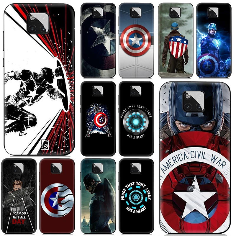 Мститель Капитан Америка мягкий чехол для huawei mate 30 Lite Pro 20 10 Чехол из ТПУ |