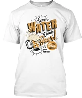 mens cotton t shirt printing short sleeves water drink beer t shirt