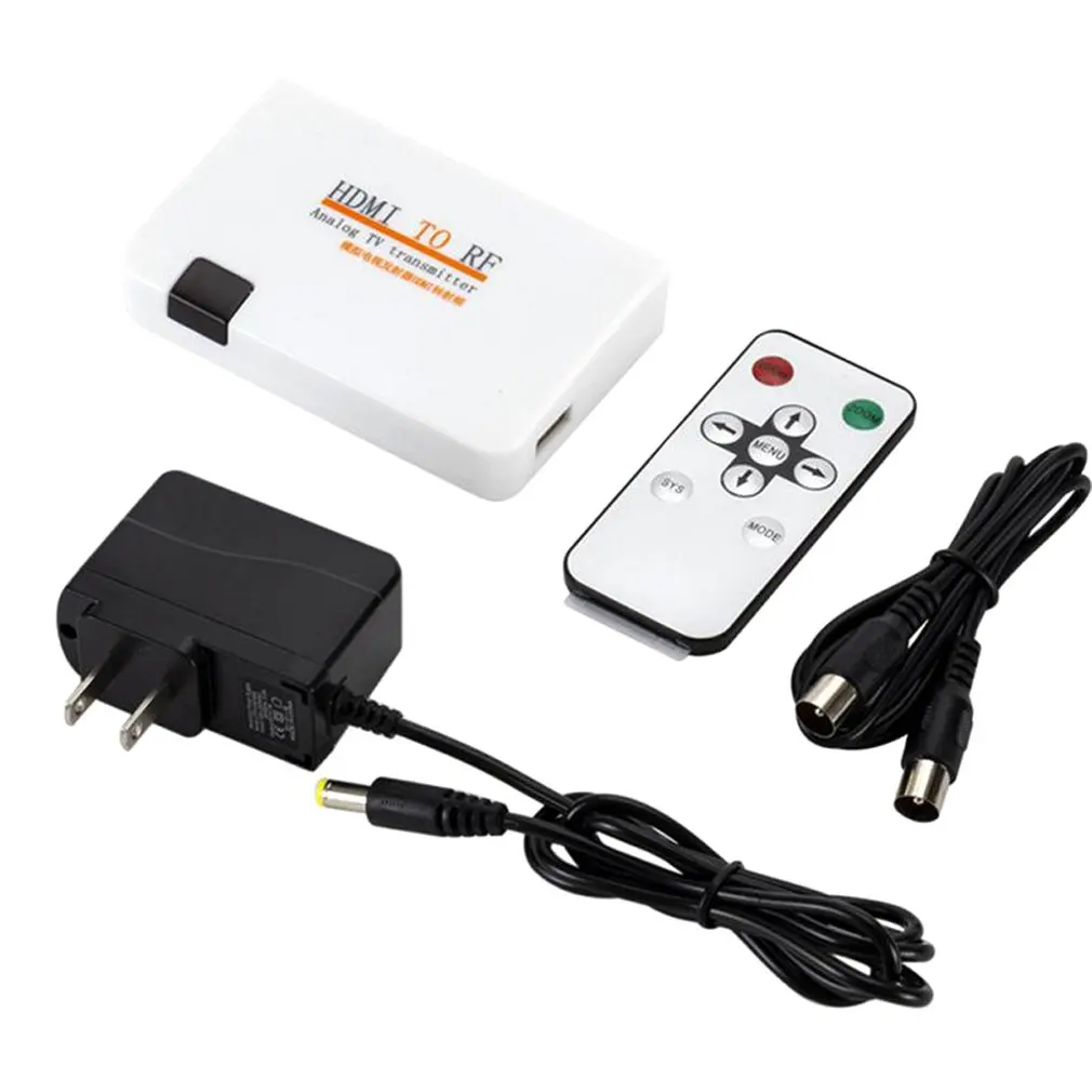 HDMI к РЧ коаксиальный преобразователь AV адаптер коробка ж/пульт дистанционного