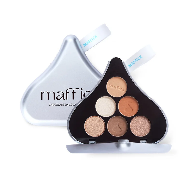 

Kawaii Shimmer Matte Glitter 6 Colors Eye Palette with Long Lasting Chocolate Shadows Valentine’s Day Gift Korean Eye Makeup