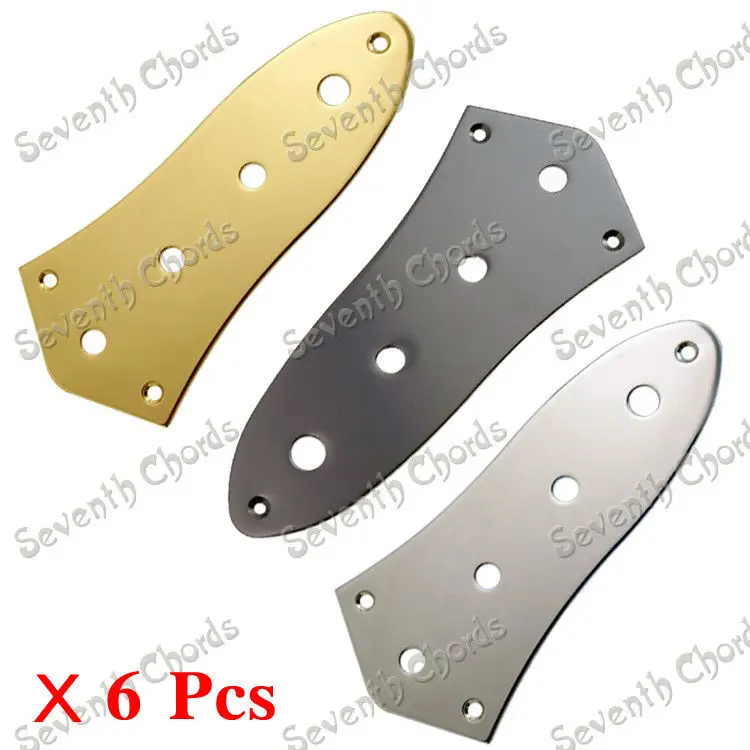 

6 Pcs Loaded Prewired Control Plate Switch Plate Pot Wiring Cover For Electric Bass Guitar Chrome & Black & Gold for Choose