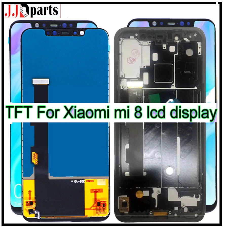 ЖК дисплей TFT для Xiaomi Mi 8 Mi8 с дигитайзером в сборе сенсорный экран M1803E1A рамкой 6 21