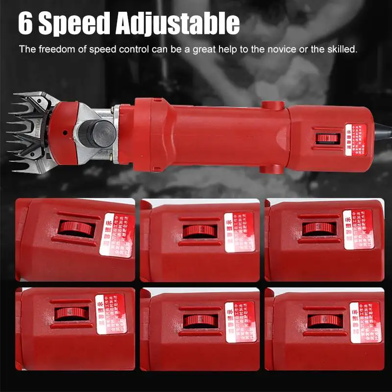 1000W 220V 2400R/Min Electric Shearing Clipper Shear Sheep Goats Alpaca Shears Pet Hair Shearing Machine Cutter Wool Scissor