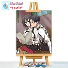 Картина бойцовская нация сделай сам, Холст Аниме для рисования, краска на нулевой основе для раскрашивания по номерам для взрослых, домашний декор