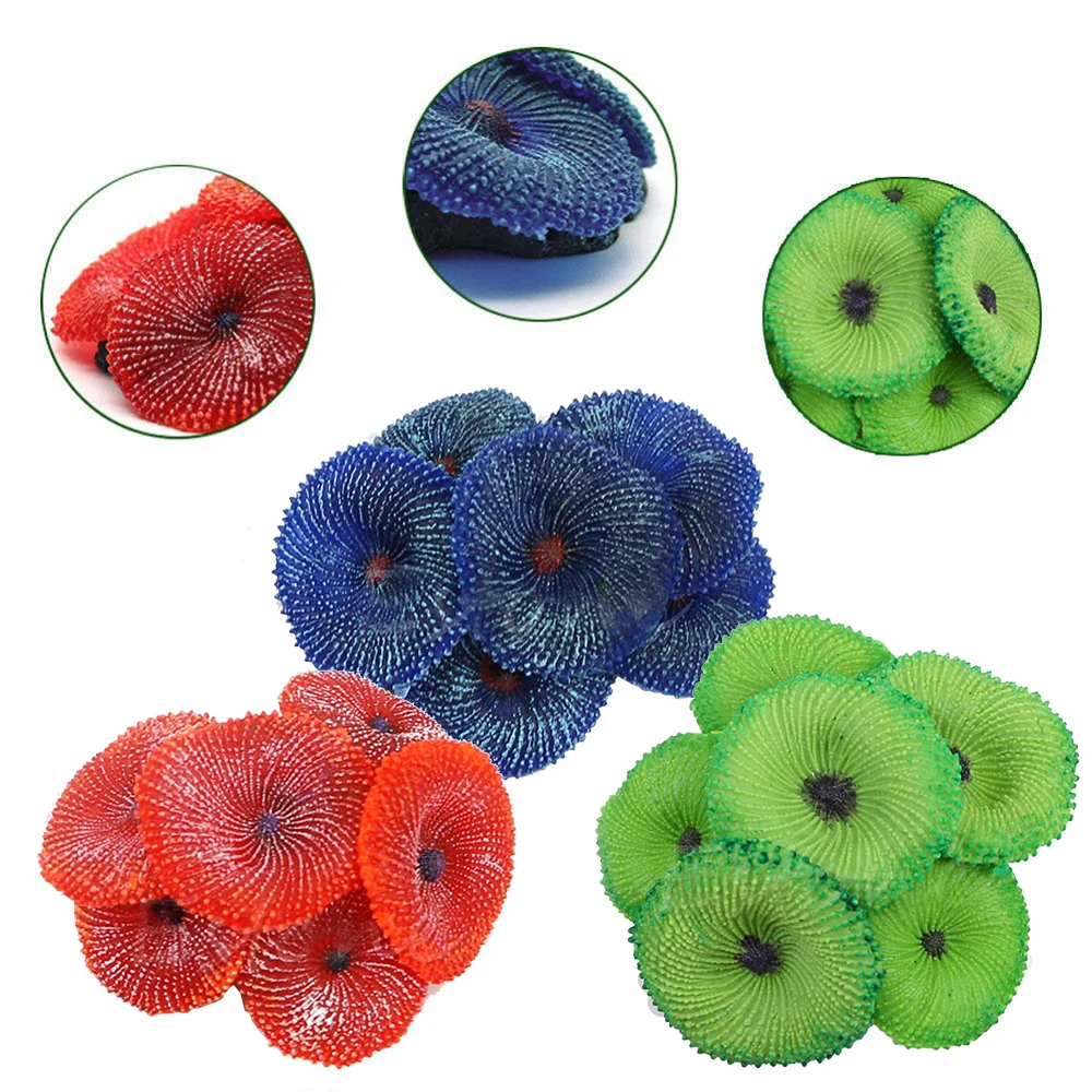 Новые искусственные смолы кораллового моря растение орнамент силиконовый