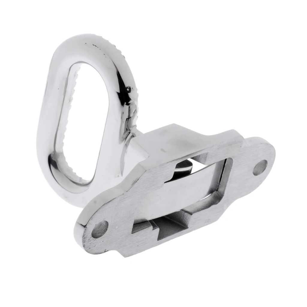 

2 x 316 Stainless Steel Marine Grade Fold Down Flip up Folding Step Boats Trailer Rv Camper Bus Tread Steps (Small)