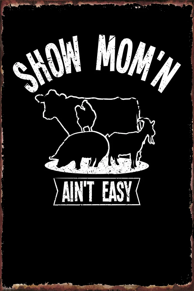 Оловянная табличка Show Momn Aint Easy Настенный декор украшение для комнаты Ретро
