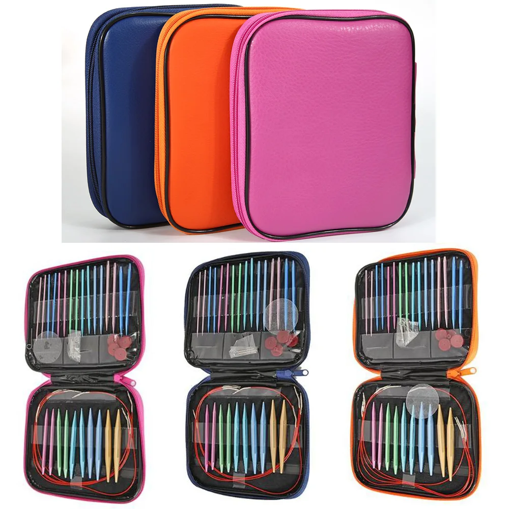 10/13 пар алюминиевых круговых вязальных спиц набор колец спицы для вязания с