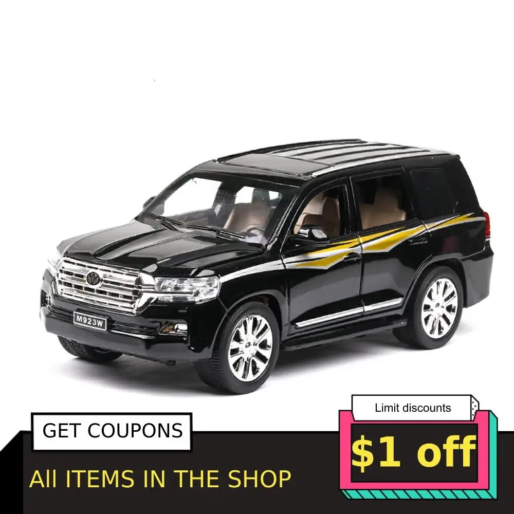 1/24 горячие колеса Diecasts сплав автомобиля ModelOff roadLexus LX570 Land Cruiser SUV транспорт музыка