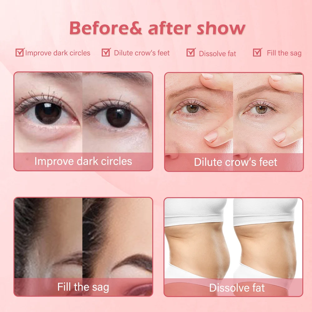 

2 in 1 Hyaluron Pen with 3 Level Adjust Pressure Hyaluronic Acid Pen for Anti Wrinkle Lip Lifting Meso Gun 0.3ml&0.5ml Adapter