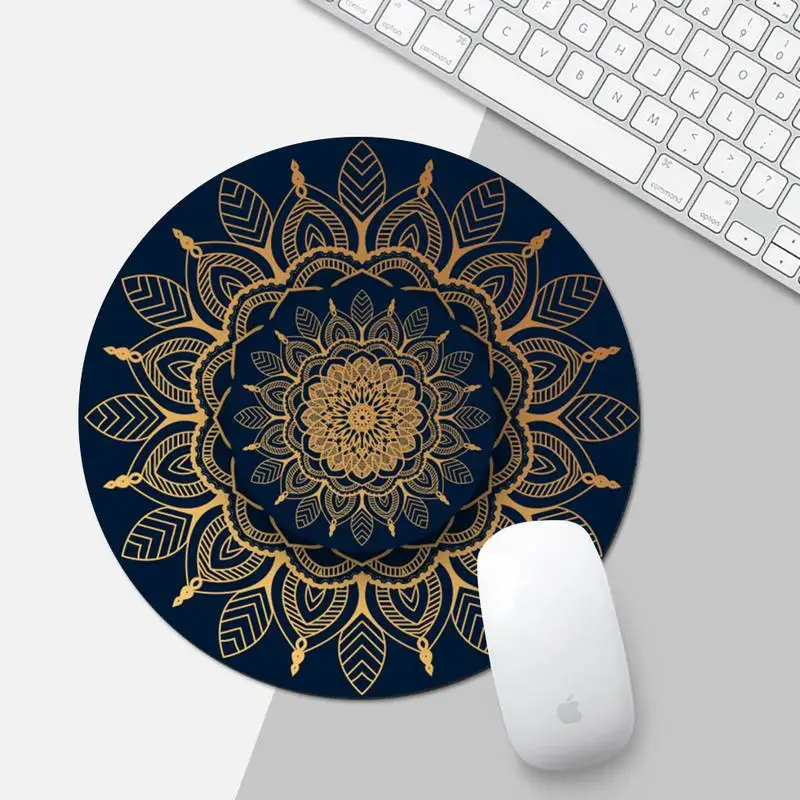 

Color mandala Office Mice Gamer Soft Mouse Pad Game Office Work Round Mouse Mat pad XL Non-slip Laptop Cushion mousepad