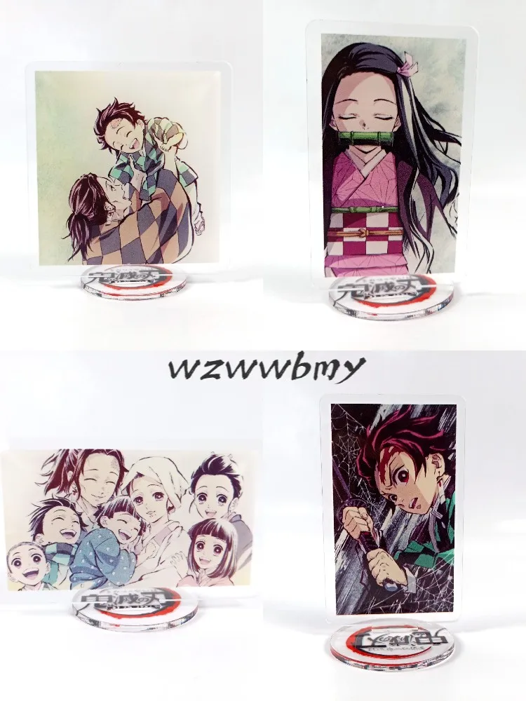 

Japanese Anime Demon Slayer Kimetsu no Yaiba Keychain Acrylic Ornaments Kamado Tanjirou Blade of Ghost Kamado Accessories