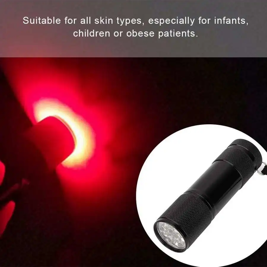 Handheld Vein Viewer Infrared Imaging Red LED Light Torch Infants Children Pediatric Clinician Nurse Finder Flashlight | Красота и