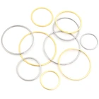 20 шт., 152025303540 мм 316 из нержавеющей стали позолоченные серьги-кольца из нержавеющей стали Круг Серьги обручи кулон DIY ювелирных изделий