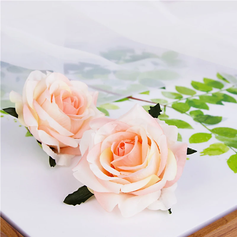 Искусственные розы для украшения дома 1 шт. 7 см свадьбы венок подарок ремесло