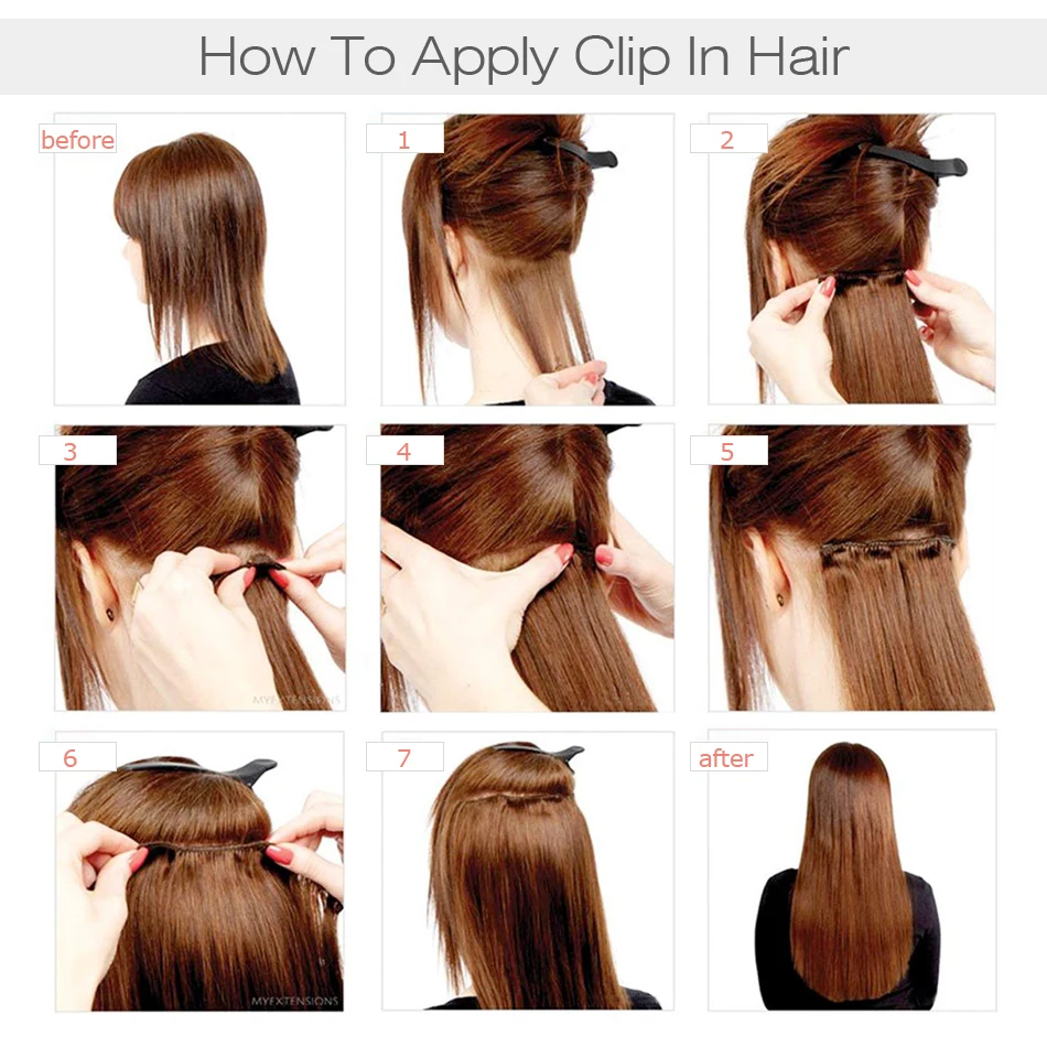 Isheeny Remy волосы для наращивания на заколках 8 шт./компл. бесшовные натуральные