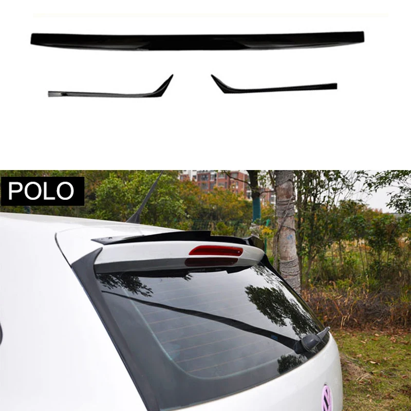 3 шт. наклеиваемого покрытия для автостайлинга из ABS Пластик глянцевый черный