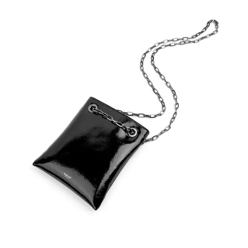 

Женская сумка на цепочке 2021, новая локомотивная мини-сумка, сумка-мессенджер, универсальная сумка из лакированной кожи