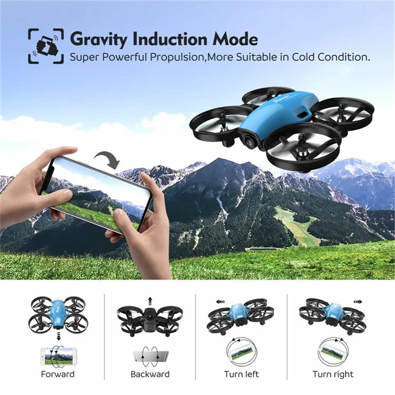 Potensic A30W маленький мини Дрон RC FPV Самолет с HD камерой Wifi селфи Квадрокоптер подарок