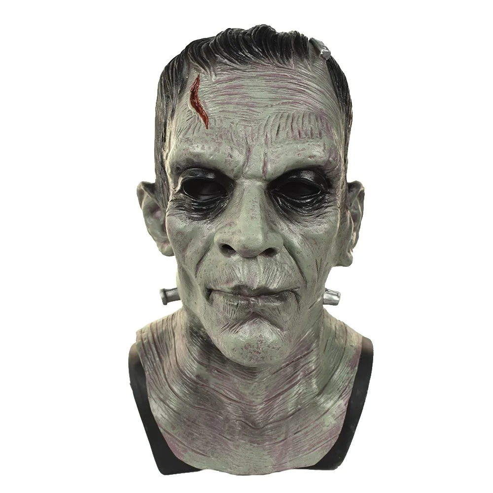 Латексная Маска Frankenstein Монстр страшные маски маскарад вечеринка Хэллоуин костюм