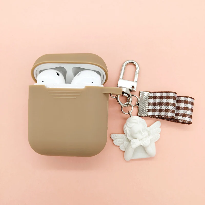 Силиконовый чехол с милым счастливым ангелом для Apple Airpods 1 2 аксессуары наушников