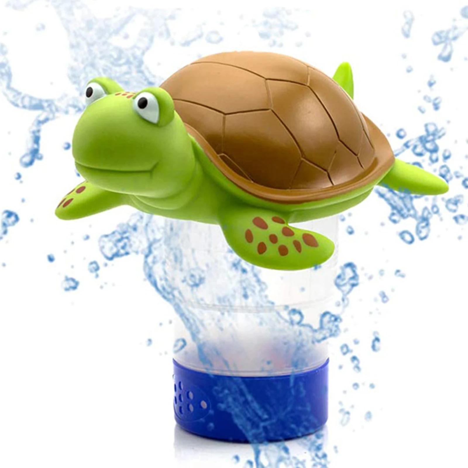 

Отбеливающее вещество для черепахи, ПВХ Виниловый надувной очиститель воды для бассейна, плавающая черепаха
