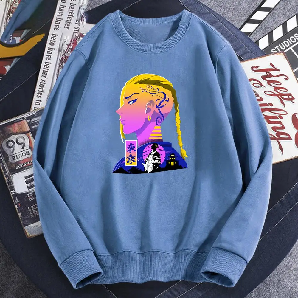 

Толстовка мужская с японским аниме Токийский Мстители, крутая Повседневная хлопковая верхняя одежда свободного покроя с принтом в Интерне...