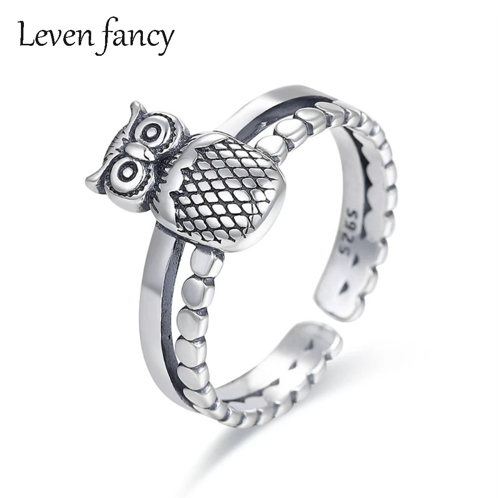 Винтажное ювелирное изделие в стиле хиппи серебряное кольцо и совы ювелирные