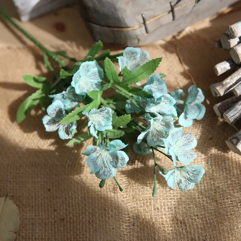 Искусственный цветок с одной веткой для танцев искусственная Орхидея дома