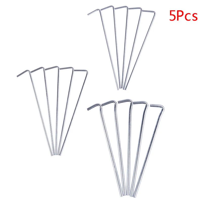 

5pcs Tent Ground Nails stainless steelGround Nails Sun Shelter Ropes Nails Tent Accessories Tool