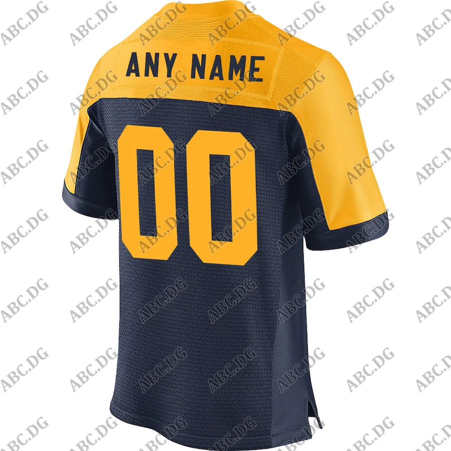 

Men Women Kid Youth Green Bay Navy Blue Elite Custom Alternate Jersey Any Name Any Number