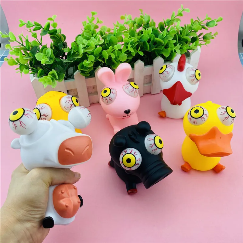 Anti Stress toy Change light Squishy Cute animal Squeeze Mochi Rising Soft Sticky Relief Funny Halloween gifts for kids | Игрушки и