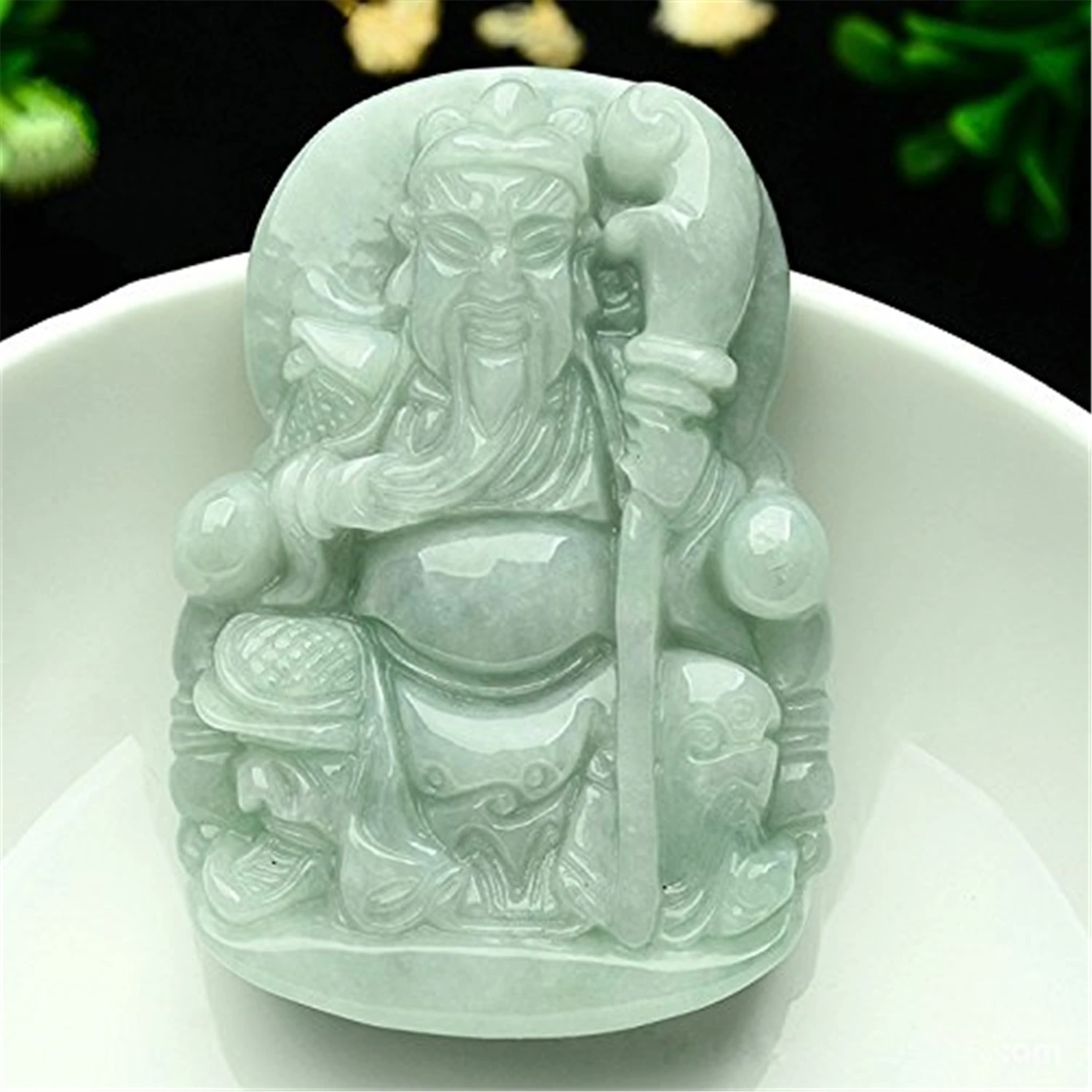 LETSFUN Изящные Ювелирные изделия C1lint Jadeite Сертифицированный класс A нефрит Гуан