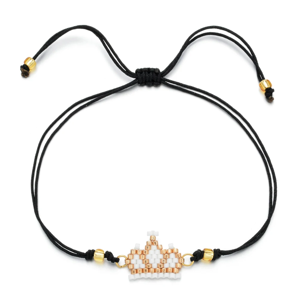 A3 Diy тканая веревка Miyuki браслет из бисера Boho Санта Клаус браслет с лосем простой ручной работы браслет дружбы для женщин Подарки - Окраска металла: A3