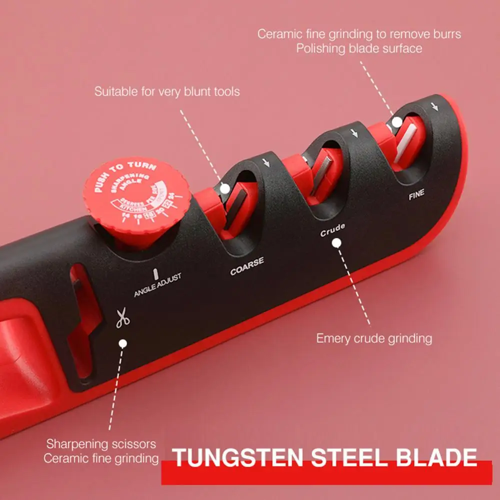 Профессиональная точилка для ножей 4 в 1 многофункциональная Алмазная кухонная