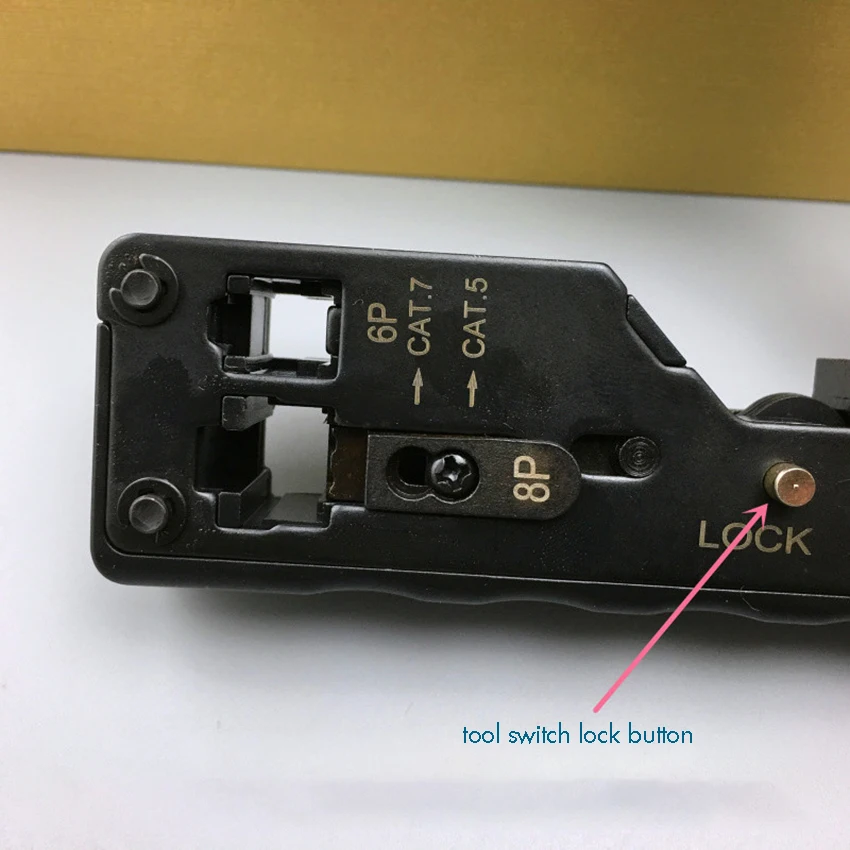 RJ45 обжимной инструмент с замком+ резак для зачистки проводов для Cat5 Cat6 Cat7 6 P, 8P обжимной инструмент для ремонта сети металлический зажим плоскогубцы