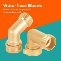90 degree hose elbow eliminates stress and strain on rv water intake hose fittings solid brass