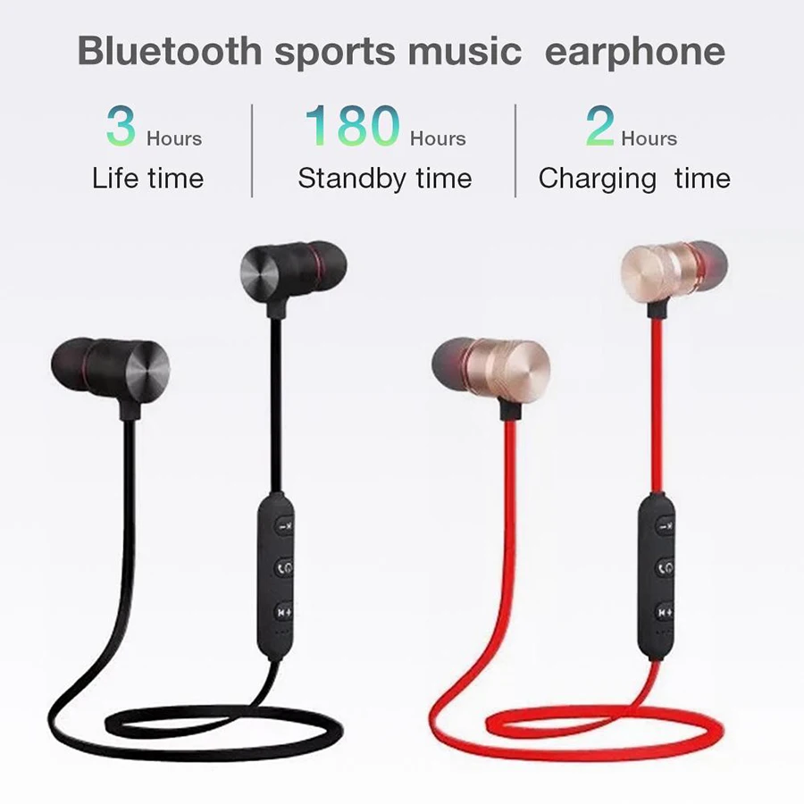 Bluetooth наушники спортивные свободные беспроводные Магнитная гарнитура для IPhone