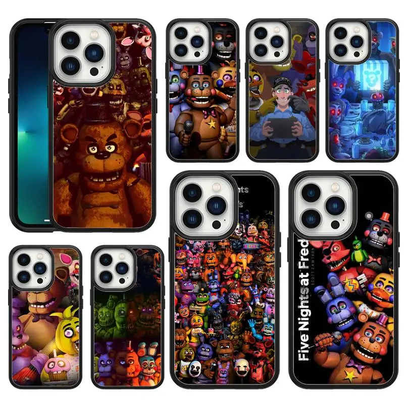 

HIMONBEN HIMONBEN TOPLBPCS Fnaf Animatronics Phone Case For iphone 12 11 x xs xr 8 7 6 5 se plus promax PC&TPU soft Cover Fundas