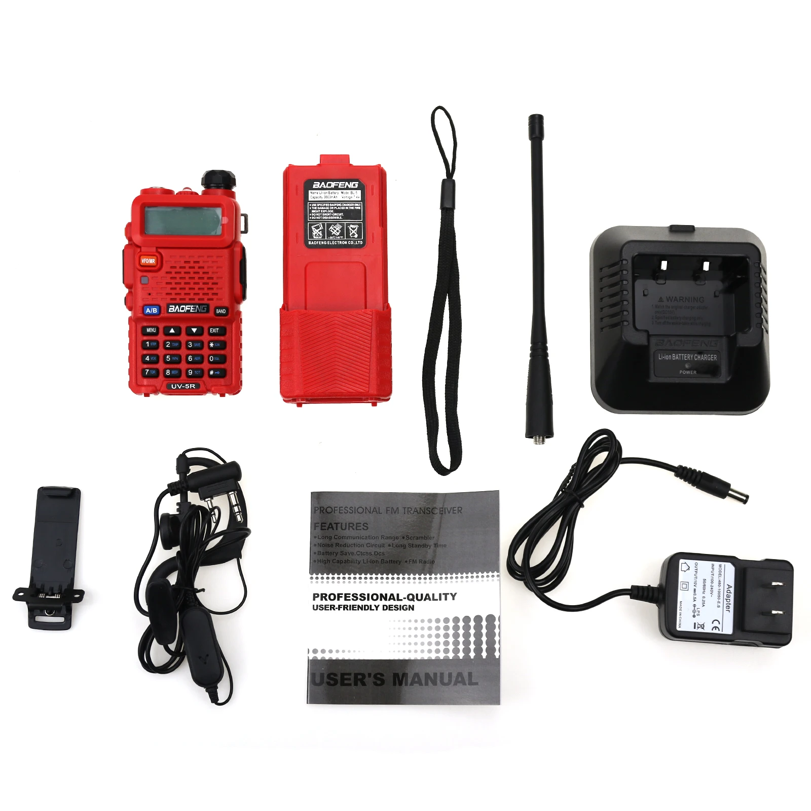 Baofeng UV-5R Two Way Radio Mini Portable 5W Dual Band VHF UHF Walkie Talkie UV5R 128CH FM Transceiver Hunting Ham Radio Scanner