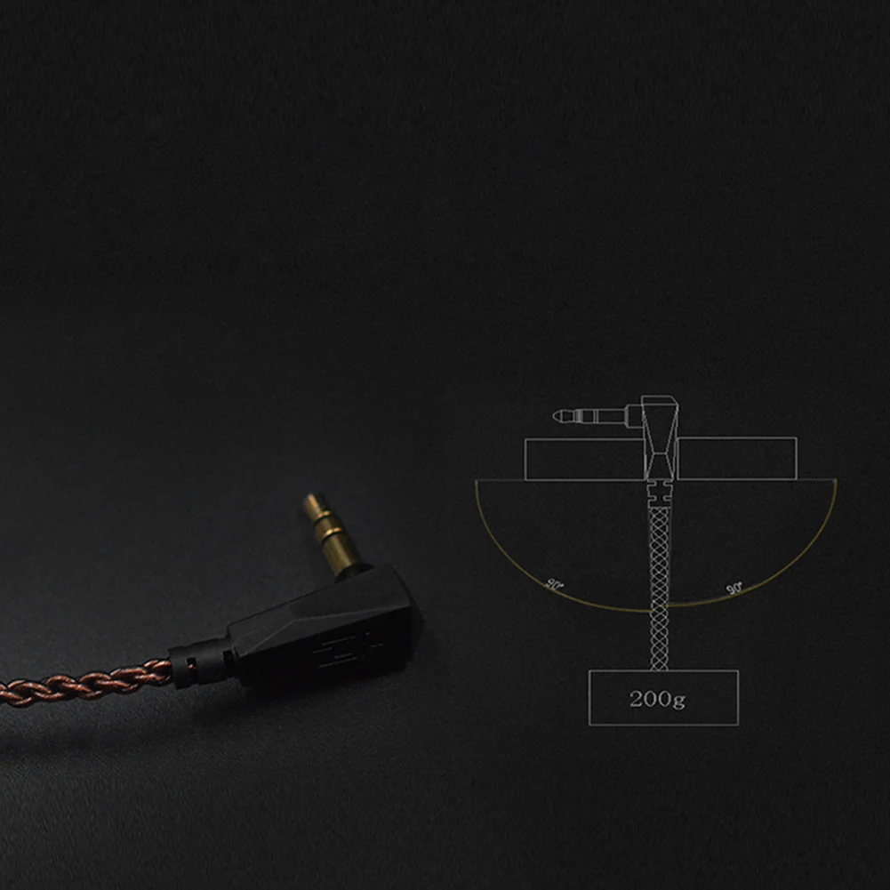 Обновление наушники кабель аудио Медь специальные аксессуары L штекер покрытием